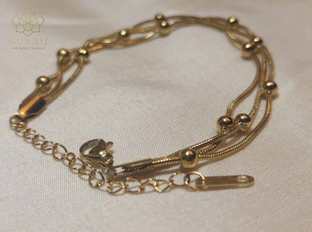 Golden Beads Bracelet