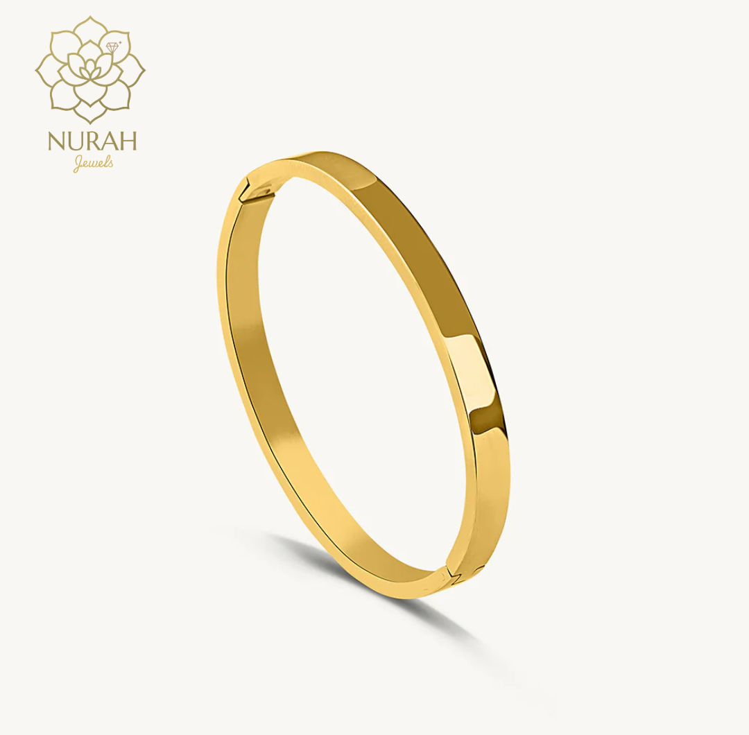 Plain Stackable Cuff Bangle Bracelet