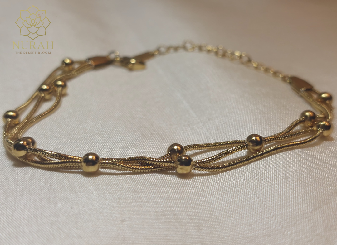 Golden Beads Bracelet