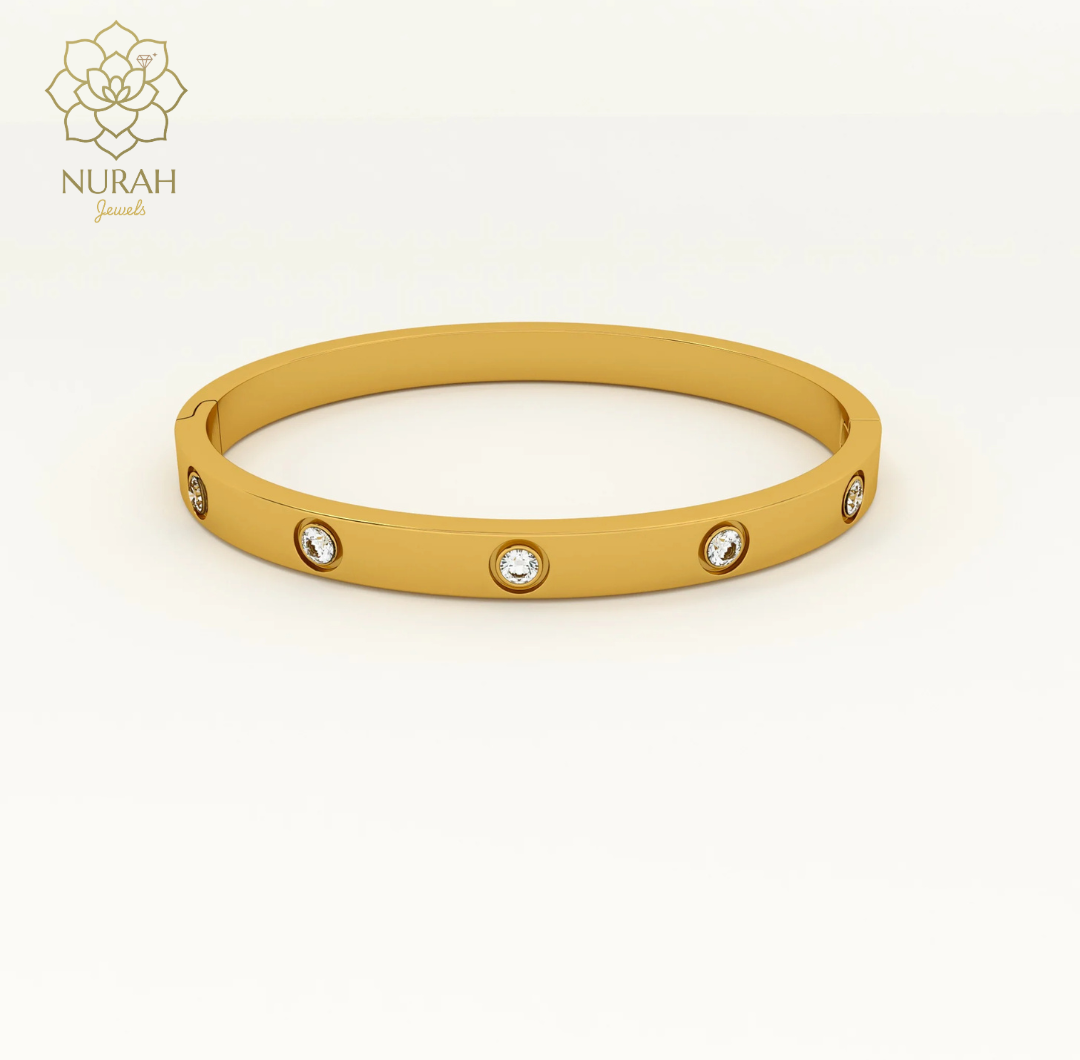Crystal Love Bangle Bracelet