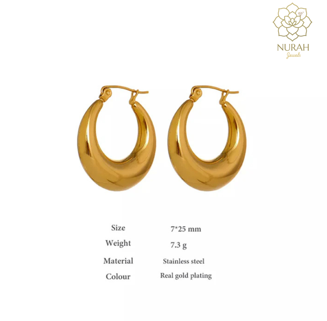 Solid Hoops Earrings