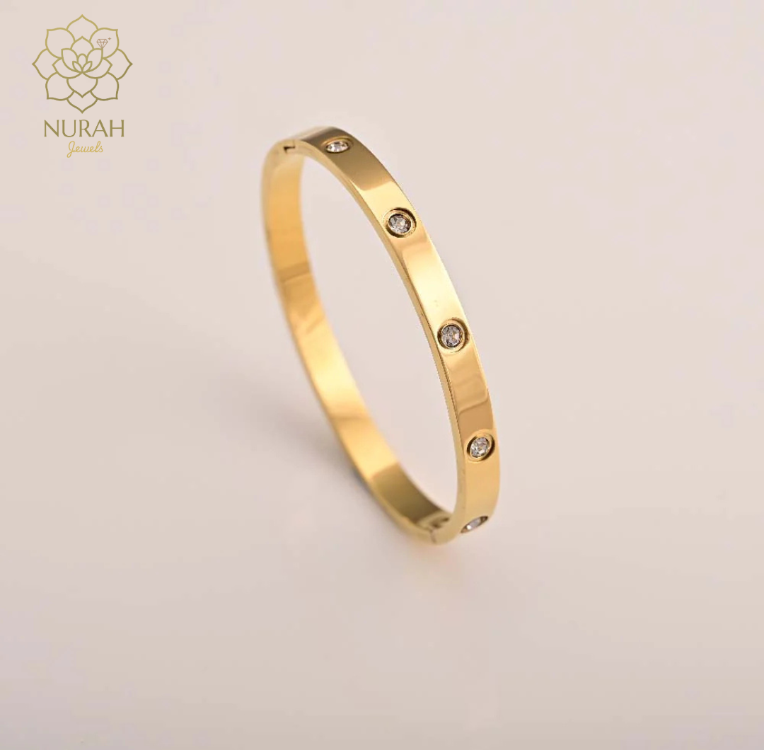 Crystal Love Bangle Bracelet