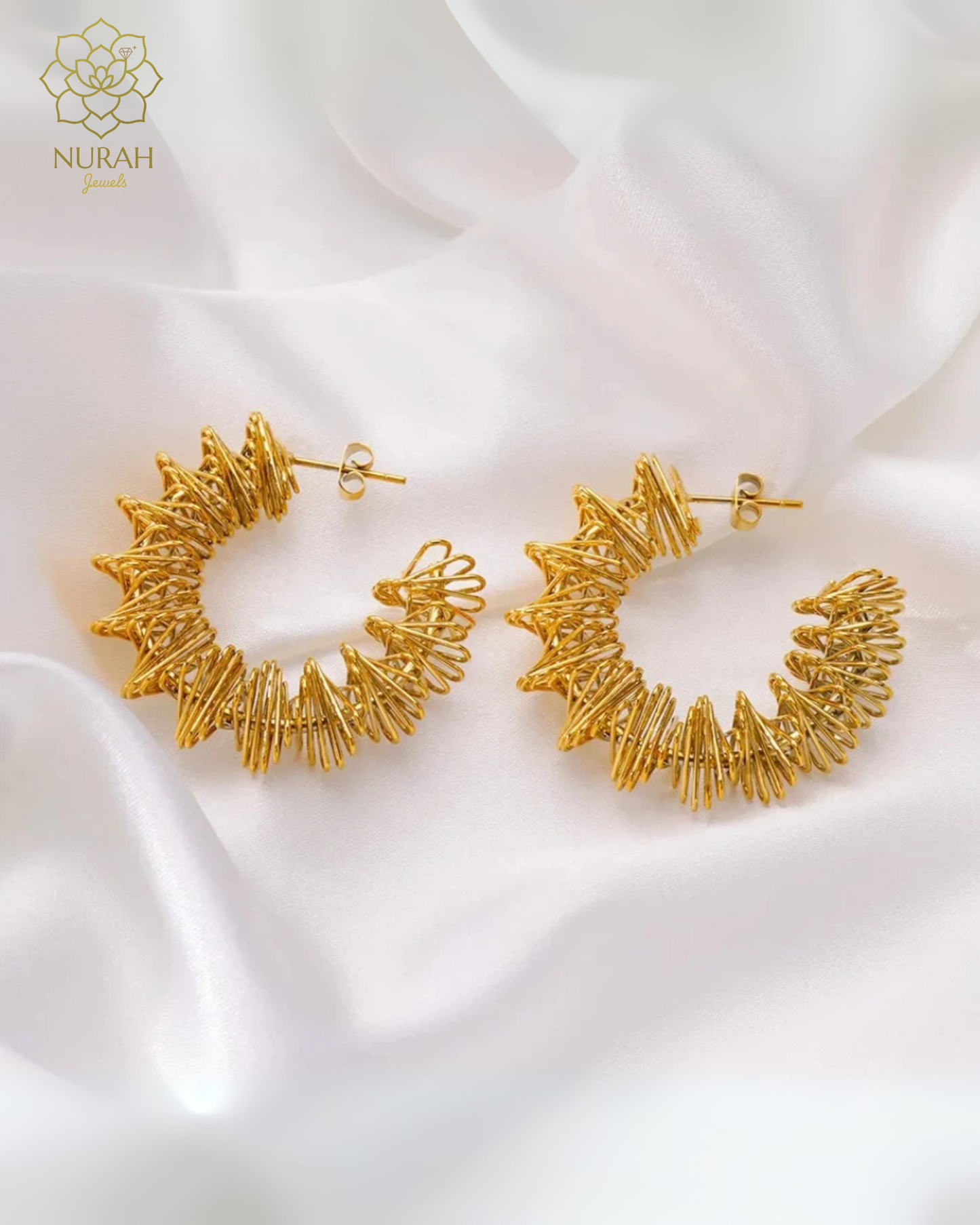 Irregular Vintage Coil Earrings