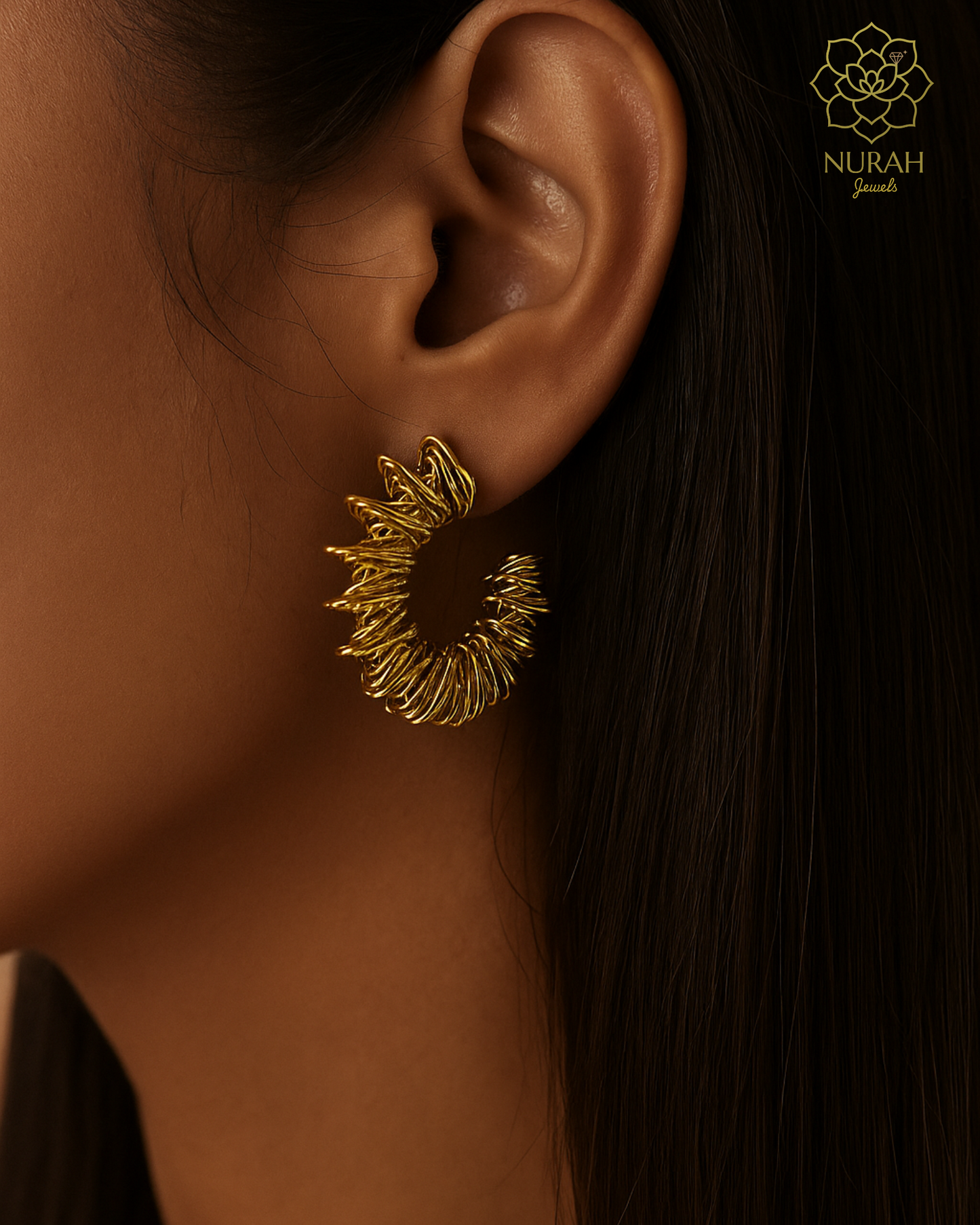 Irregular Vintage Coil Earrings