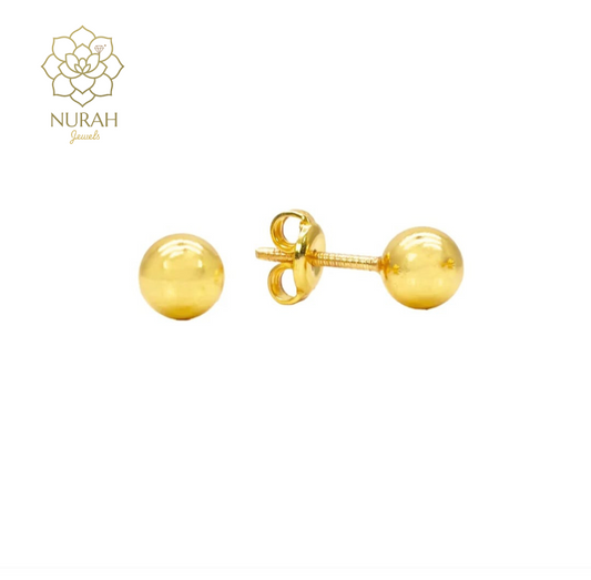 Golden Beads Studs