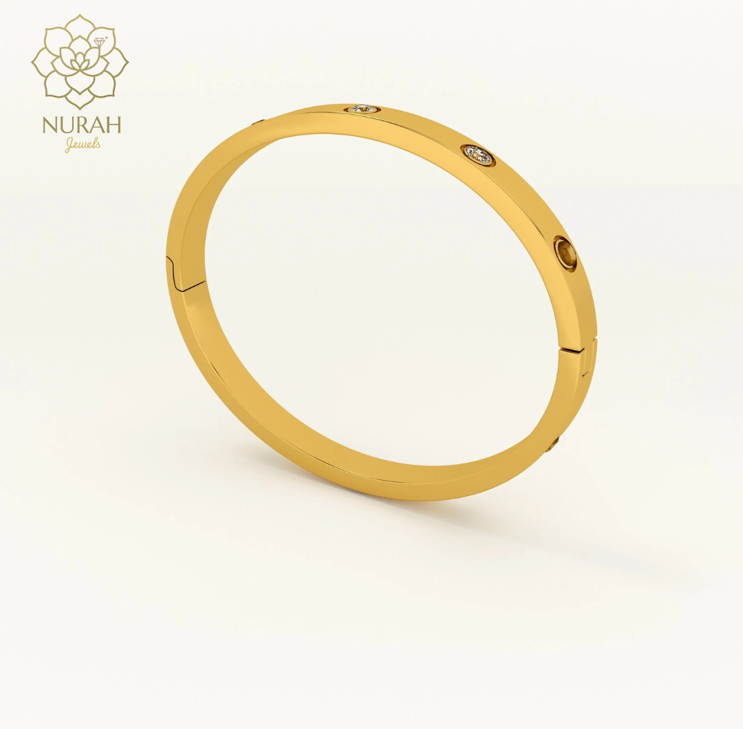 Crystal Love Bangle Bracelet
