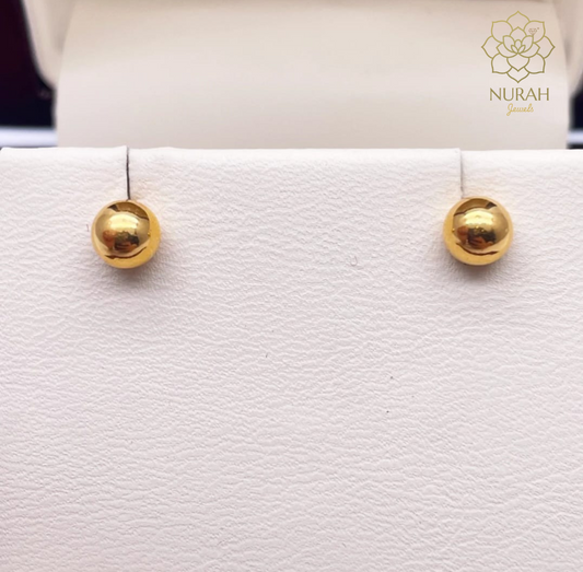 Golden Beads Studs