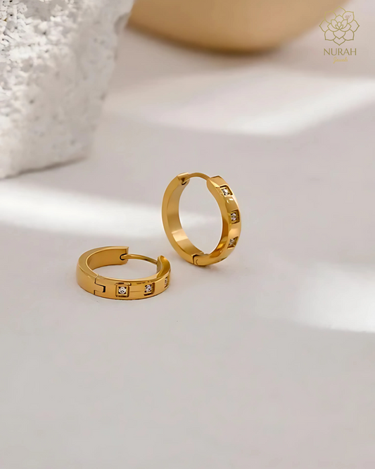 Pave Huggies Earrings
