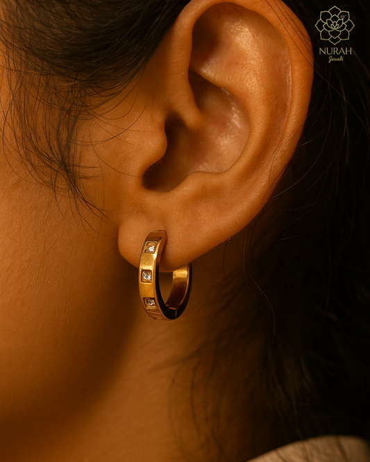 Pave Huggies Earrings